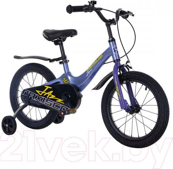 Изображение товара Детский велосипед Maxiscoo Jazz Стандарт Плюс 2024 / MSC-J1631 (синий карбон)