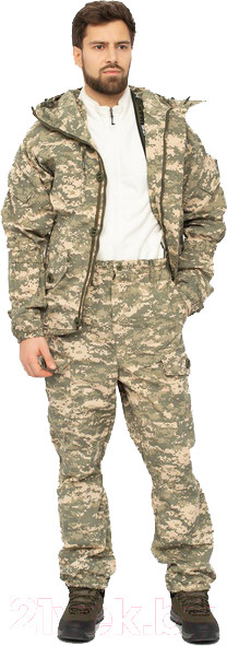 Изображение товара Костюм для охоты и рыбалки Huntsman Горка 5 Летний Смесовая Рип-Стоп Светлый пиксель (р-р 52-54/170-176)