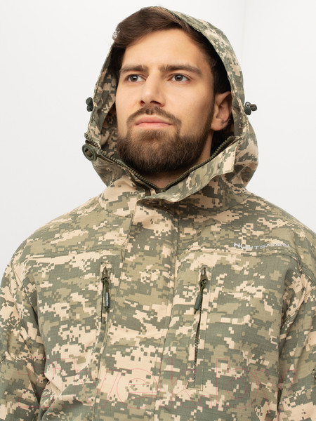 Изображение товара Костюм для охоты и рыбалки Huntsman Горка 5 Летний Смесовая Рип-Стоп Светлый пиксель (р-р 52-54/170-176)