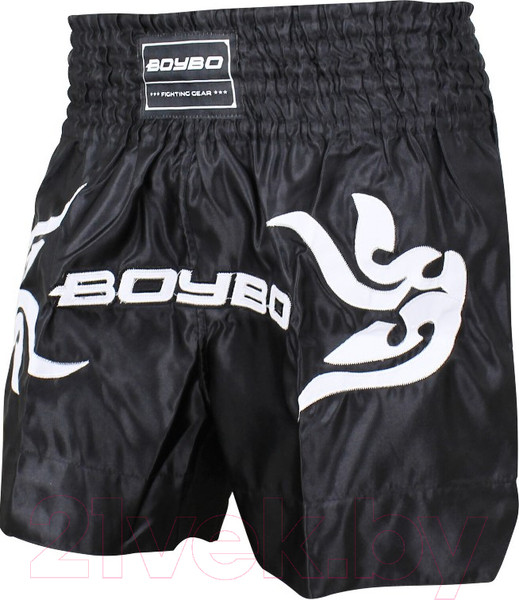 Изображение товара Шорты для бокса BoyBo Для тайского (XL, черный)