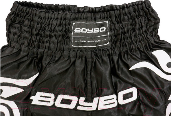 Изображение товара Шорты для бокса BoyBo Для тайского (XL, черный)