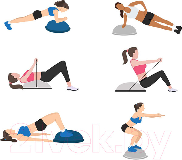 Изображение товара Баланс-платформа Proiron С эспандерами / БП47ЗЕЛ (зеленый)