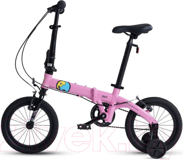 Изображение товара Детский велосипед Maxiscoo S007 Стандарт 2024 / MSC-007-1402 (розовый)