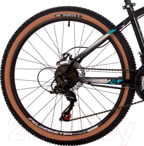 Изображение товара Велосипед Foxx Caiman 24 / 24SHD.CAIMAN.14BK4 (14, черный)