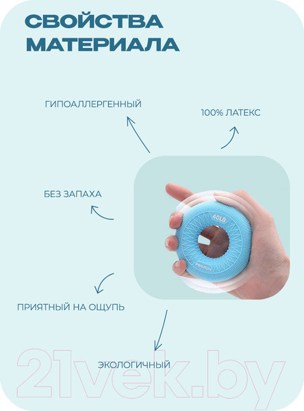 Изображение товара Эспандер Proiron Кистевой / ЭК18 (18кг, синий)