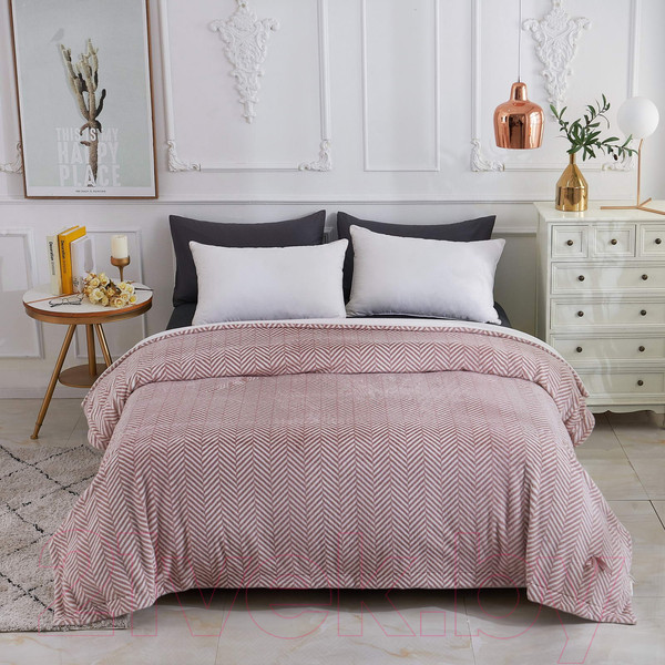 Изображение товара Покрывало Sofi de Marko Флоренс 160х220 / Пл-Фпп-160х220 (пепельно-розовый)