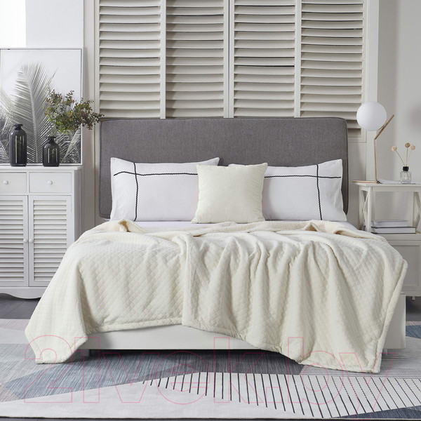 Изображение товара Плед Sofi de Marko Гранд 160х220 / Пл-Гр3-160х220 (молочный)