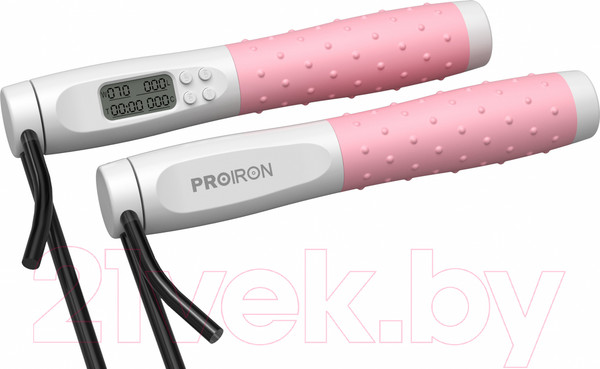 Изображение товара Скакалка Proiron ПРО041 (белый/розовый)