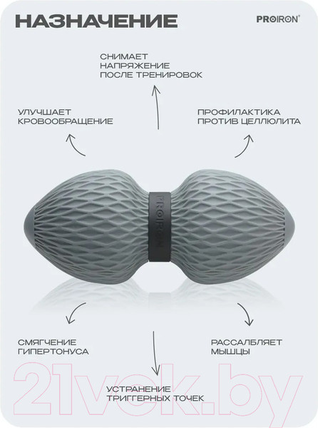 Изображение товара Массажер механический Proiron МР156503 (серый)