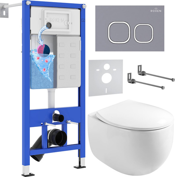 Изображение товара Унитаз подвесной с инсталляцией Roxen StounFix Dual Fresh 966436