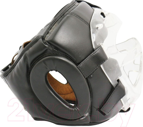 Изображение товара Боксерский шлем BoyBo Flexy BP2006 с пластиковым забралом (S, черный)