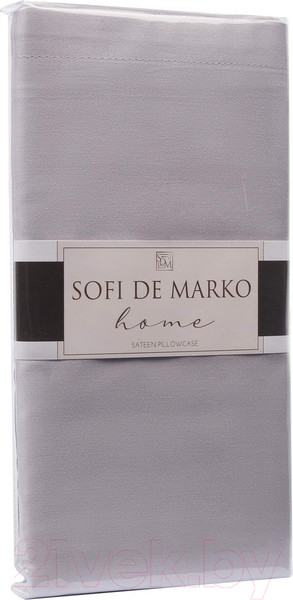 Изображение товара Наволочка Sofi de Marko Мармис 70х70 / НВ-мс-70х70срл (серо-лиловый)