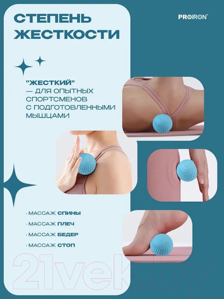 Изображение товара Массажный мяч Proiron М63СИН (синий)