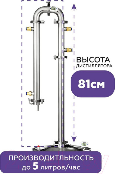 Изображение товара Дистиллятор бытовой ФЕНИКС Сириус New (без куба)