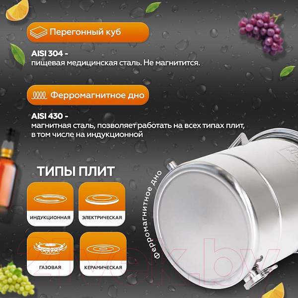 Изображение товара Дистиллятор бытовой ДОБРЫЙ ЖАР Абсолют Про (60л, +ТЭН)