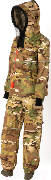 Изображение товара Костюм для охоты и рыбалки Huntsman Детский Антигнус Твил-Пич Мультикам (р-р 36-38/134-140)