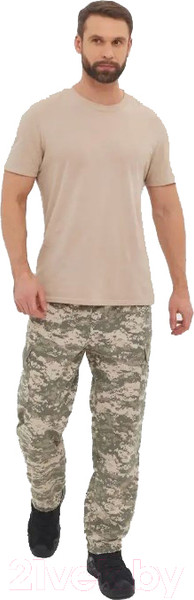 Изображение товара Штаны для охоты и рыбалки Huntsman Антигнус Смесовая Светлый пиксель 182/2 (р-р 56-58/182)