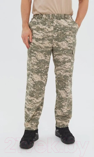 Изображение товара Штаны для охоты и рыбалки Huntsman Антигнус Смесовая Светлый пиксель 182/2 (р-р 56-58/182)