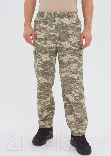 Изображение товара Штаны для охоты и рыбалки Huntsman Антигнус Смесовая Светлый пиксель 182/2 (р-р 56-58/182)