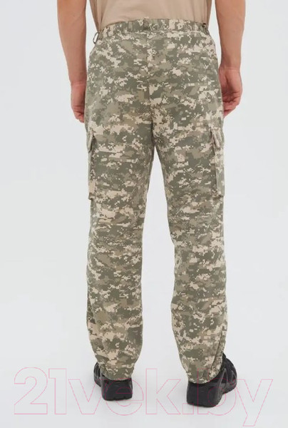 Изображение товара Штаны для охоты и рыбалки Huntsman Антигнус Смесовая Светлый пиксель 182/2 (р-р 56-58/182)