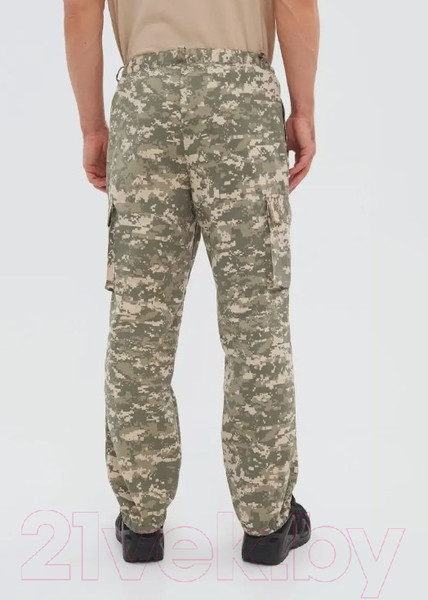 Изображение товара Штаны для охоты и рыбалки Huntsman Антигнус Смесовая Светлый пиксель 182/2 (р-р 56-58/182)