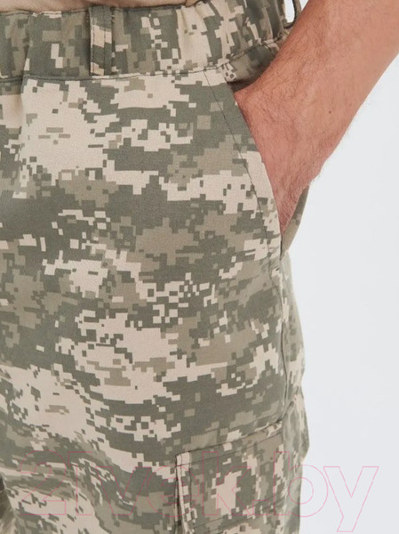 Изображение товара Штаны для охоты и рыбалки Huntsman Антигнус Смесовая Светлый пиксель 182/2 (р-р 56-58/182)