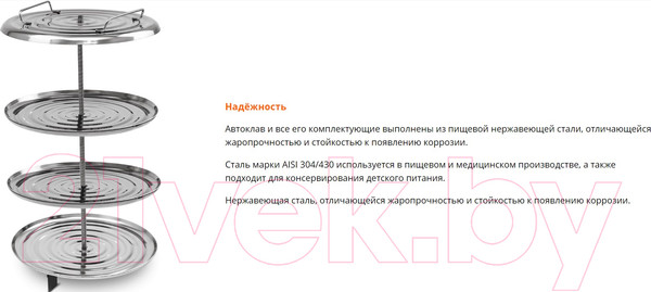 Изображение товара Автоклав для консервирования ДОБРЫЙ ЖАР 2в1 (17л)