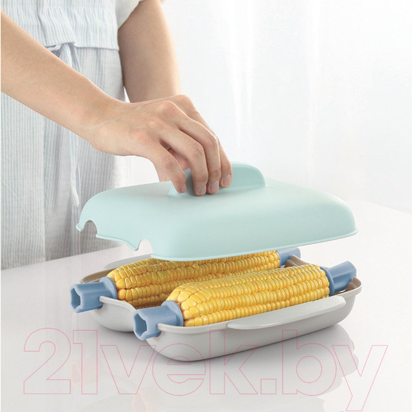 Изображение товара Кукурузоварка для СВЧ Miku MK-CRN-LBL (голубой)