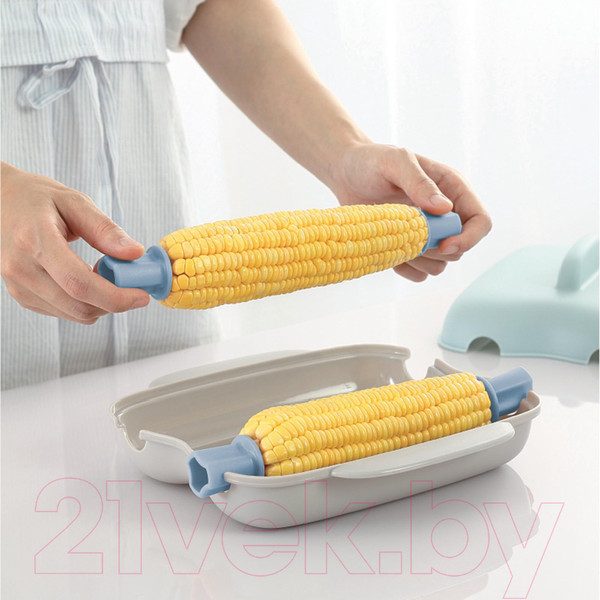 Изображение товара Кукурузоварка для СВЧ Miku MK-CRN-LBL (голубой)