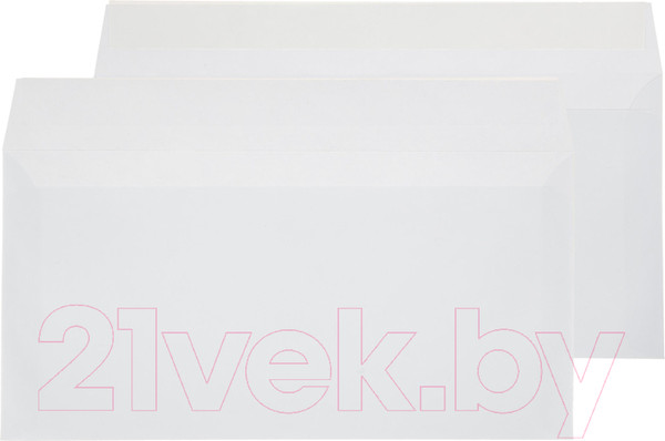Изображение товара Набор конвертов для цифровой печати Attache Economy / 1661459 (100шт, белый)