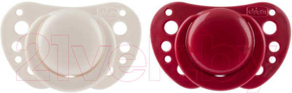 Изображение товара Набор пустышек Chicco PhysioForma Air / 00075033330000 (2шт, красный)