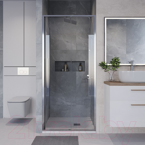 Изображение товара Душевая дверь Niagara NG-64-13A 130x195 (хром/прозрачное стекло)