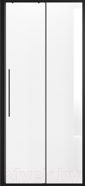 Изображение товара Душевая дверь Niagara NG-84-11AB 110x195 (черный матовый/прозрачное стекло)