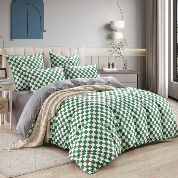 Изображение товара Комплект постельного белья Sofi de Marko Кимберли 1.6 / 1.6-5670 (зеленый)