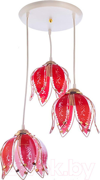 Изображение товара Люстра Aitin-Pro НСБ 01-3x60-101 / 80/3CA (белый/красный)