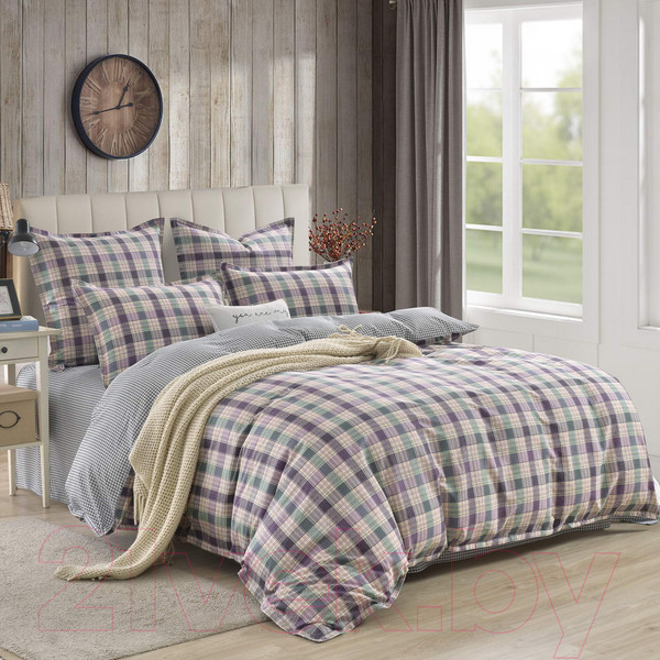 Изображение товара Комплект постельного белья Sofi de Marko Рокки 1.6 / 1.6-5655 (фиолетовый)