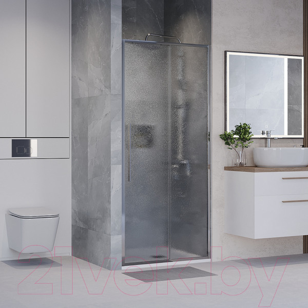 Изображение товара Душевая дверь Niagara NG-65-13CH 130x195 (хром/шиншилла стекло)