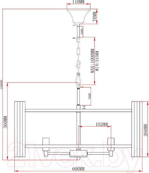Изображение товара Люстра Moderli Monte / V10781-6P