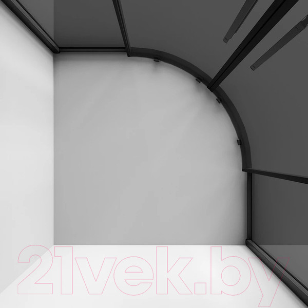 Изображение товара Душевой уголок Niagara NG-2827-34BLACK 100x100x195 (черный матовый/тонированное стекло)