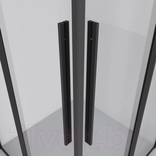 Изображение товара Душевой уголок Niagara NG-6822-34BLACK 80x80x195 (черный матовый/прозрачное стекло)