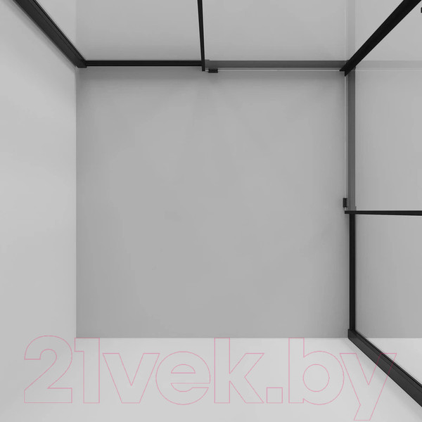Изображение товара Душевой уголок Niagara NG-6822-34BLACK 80x80x195 (черный матовый/прозрачное стекло)