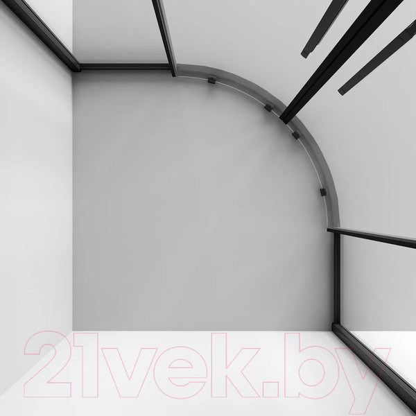 Изображение товара Душевой уголок Niagara NG-6825-34BLACK 80x80x195 (черный матовый/прозрачное стекло)