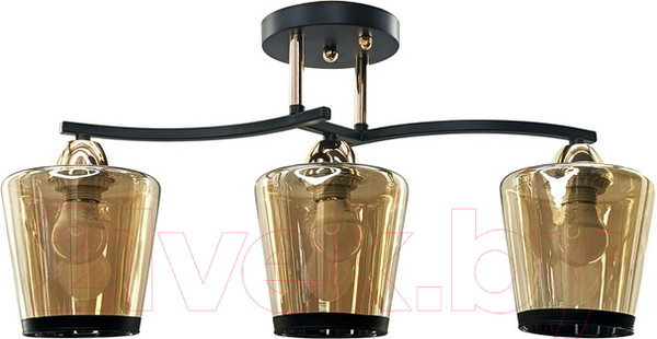 Изображение товара Люстра Aitin-Pro НПБ 02-3x60-101 / 9072/3 (черный/золото)