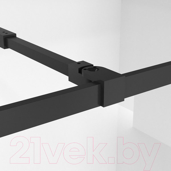 Изображение товара Душевая стенка Niagara NG-688-12BLACK 120x195 (черный матовый/прозрачное стекло)