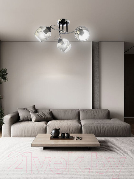 Изображение товара Люстра Aitin-Pro НПБ 02-3x60-101 / C1725/3 (хром/черный)