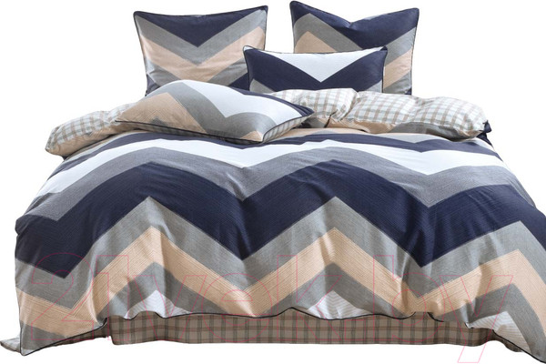 Изображение товара Комплект постельного белья Sofi de Marko Девис 1.6 / 1.6-5676 (синий)