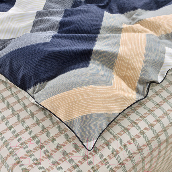 Изображение товара Комплект постельного белья Sofi de Marko Девис 1.6 / 1.6-5676 (синий)