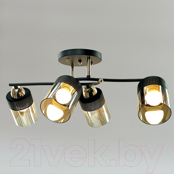Изображение товара Люстра Aitin-Pro НПБ 02-4х60-101 / 9131/4 (золото/черный)