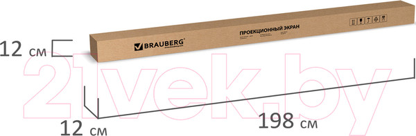 Изображение товара Проекционный экран Brauberg Wall / 236726 (180x180)