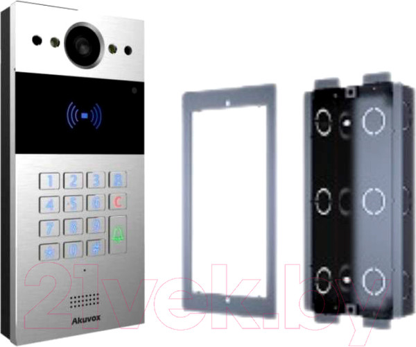 Изображение товара IP-вызывная панель Akuvox R20K In-Wall (с коробкой для врезного монтажа)